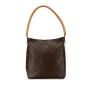 Pre-owned Canvas handbags Louis Vuitton Vintage , Brown , Dames