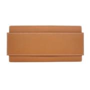 Pre-owned Leather wallets Hermès Vintage , Brown , Dames