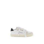 Canvas sneakers met leren details Off White , White , Heren