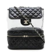 Pre-owned Leather chanel-bags Chanel Vintage , Black , Unisex