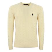 Heren Kabeltrui Ralph Lauren , White , Heren