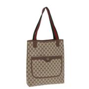 Pre-owned Leather gucci-bags Gucci Vintage , Beige , Dames