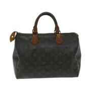 Pre-owned Canvas handbags Louis Vuitton Vintage , Brown , Dames