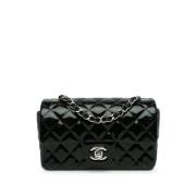 Pre-owned Leather shoulder-bags Chanel Vintage , Black , Dames