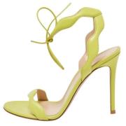 Pre-owned Leather sandals Gianvito Rossi Pre-owned , Green , Dames