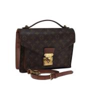 Pre-owned Canvas handbags Louis Vuitton Vintage , Brown , Dames