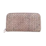 Pre-owned Leather wallets Bottega Veneta Vintage , Beige , Dames