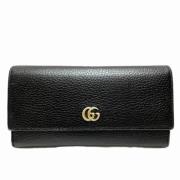 Pre-owned Leather wallets Gucci Vintage , Black , Dames