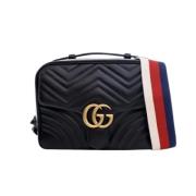 Pre-owned Leather handbags Gucci Vintage , Black , Dames