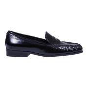 Zwarte Loafer Schoenen met Glanzend Effect Michael Kors , Black , Dame...