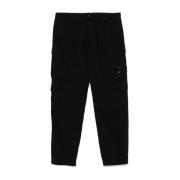 Zwarte Cargo Broek 100% Katoen C.p. Company , Black , Heren