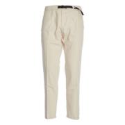 Natuurlijke Selvedge Denim Broek White Sand , Beige , Heren