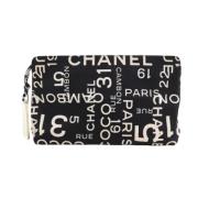 Pre-owned Fabric wallets Chanel Vintage , Black , Dames