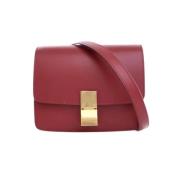 Pre-owned Leather celine-bags Celine Vintage , Red , Dames