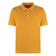 Katoenen Polo Shirt Geribbelde Zoom Gant , Orange , Heren