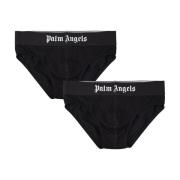 Zwarte Heren Briefs Set Palm Angels , Black , Heren