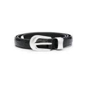 Krokodil Accessoires Riem Our Legacy , Black , Heren