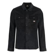 Ribfluwelen Overhemd met Voorflapzakken Dickies , Black , Heren