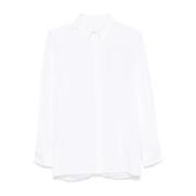 Witte Poplin Overhemd met 4G Borduursel Givenchy , White , Dames