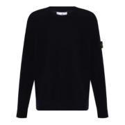 Kompas Motief Navy Sweater Stone Island , Blue , Heren