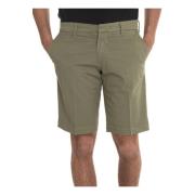 Stretch Katoenen Bermuda Shorts met Amerikaanse zak Fay , Green , Here...