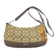 Pre-owned Canvas shoulder-bags Coach Pre-owned , Brown , Dames