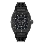 Hexagon Phantom Herenhorloge Philipp Plein , Black , Heren