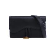 Pre-owned Leather dior-bags Dior Vintage , Black , Dames