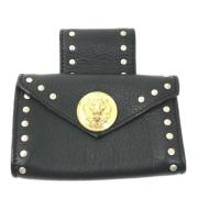 Pre-owned Leather crossbody-bags Versace Pre-owned , Black , Dames