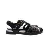 Pre-owned Rubber sandals Gucci Vintage , Black , Dames