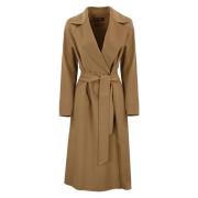 Kameel Wollen Wikkeljas Max Mara Studio , Brown , Dames