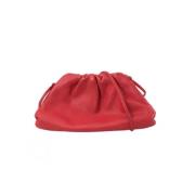 Pre-owned Leather pouches Bottega Veneta Vintage , Red , Dames