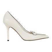 Ivory Nero Loafer Pump Valentino Garavani , White , Dames