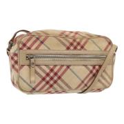 Pre-owned Canvas shoulder-bags Burberry Vintage , Beige , Dames