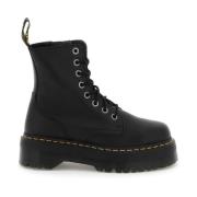 Combat boots van generfd Pisa-leer Dr. Martens , Black , Dames