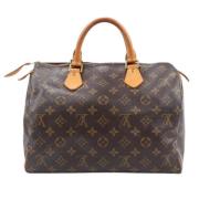 Pre-owned Leather handbags Louis Vuitton Vintage , Brown , Dames