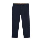 Relaxed Fit Katoenen Chinos Brooks Brothers , Blue , Heren