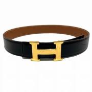 Pre-owned Leather belts Hermès Vintage , Black , Dames