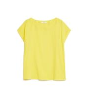 Vloeibare Crepe Boxy Shirt Maliparmi , Yellow , Dames