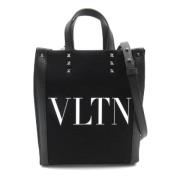 Pre-owned Leather shoulder-bags Valentino Vintage , Black , Dames