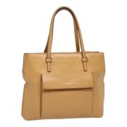 Pre-owned Leather handbags Loewe Pre-owned , Beige , Dames