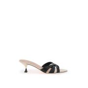 Elegante Elis Cross-Strap Mules 3Juin , Black , Dames