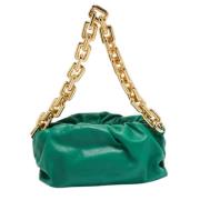 Pre-owned Leather pouches Bottega Veneta Vintage , Green , Dames