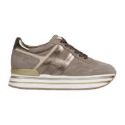 Stijlvolle Sneakers voor Vrouwen Hogan , Brown , Dames