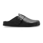 Leren slides Balenciaga , Black , Dames