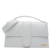 Pre-owned Leather handbags Jacquemus Pre-owned , White , Dames