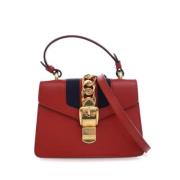 Pre-owned Leather handbags Gucci Vintage , Red , Dames