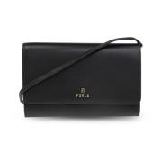 Portemonnee op ketting Camelia Furla , Black , Dames