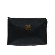 Pre-owned Leather clutches MCM Pre-owned , Black , Dames