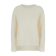 Kasjmier U-Hals Sweater Wit Lisa Yang , White , Dames